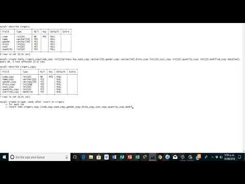 Tutorial 1 Create a database in MySQL/ Crear una base de datos en MySQL